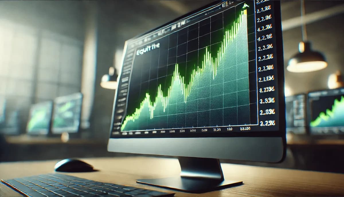 An S&P 500 stock portfolio strategy ranking and selecting symbols on screen.